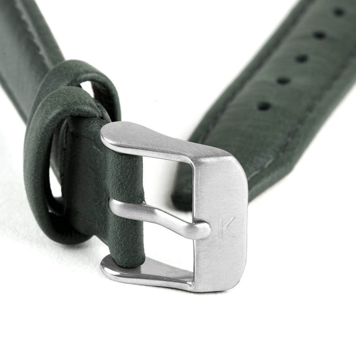Green Leather Watch Strap - 16mm Width Watch Strap - Kartel Scotland