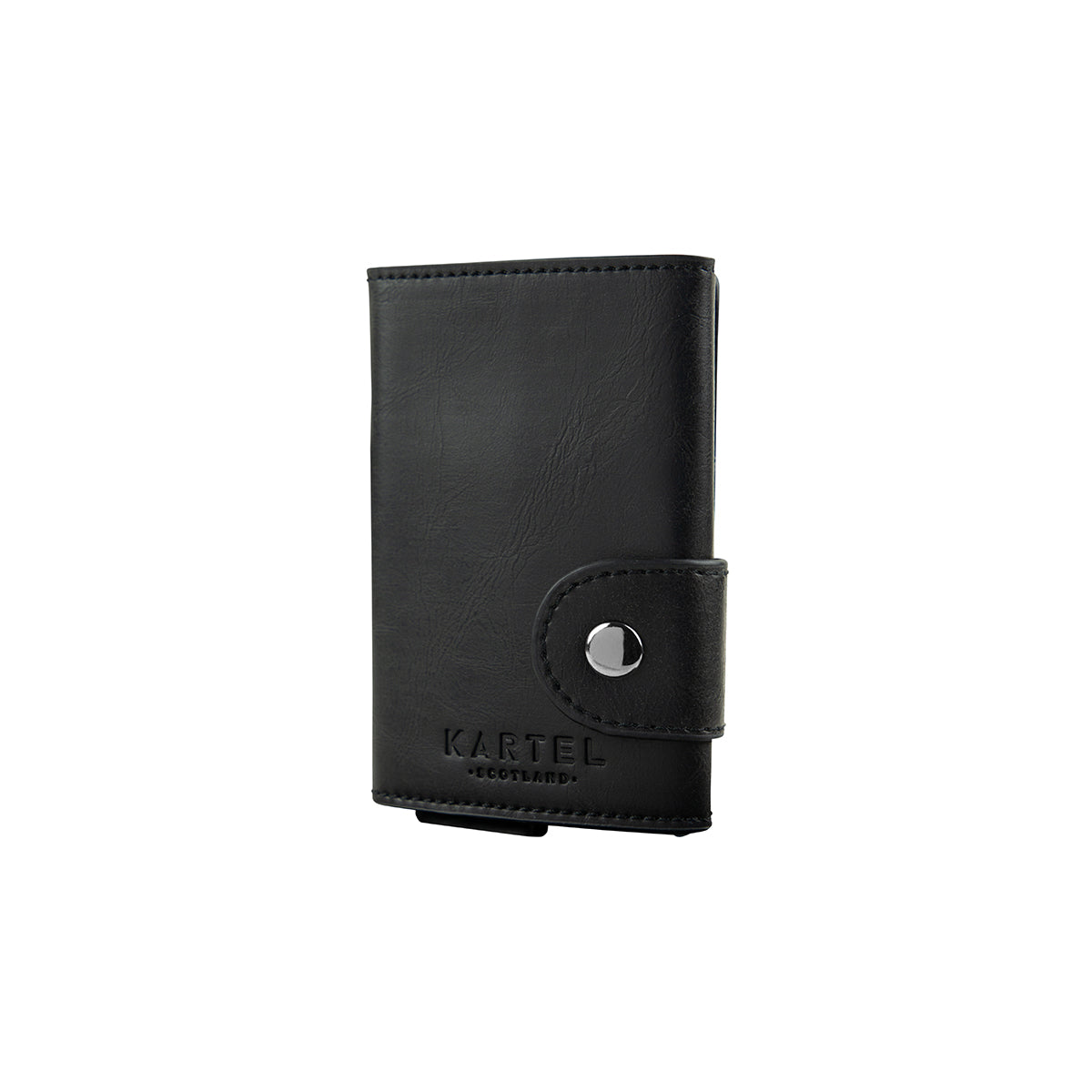 Black Wallet With Metal Card Holder