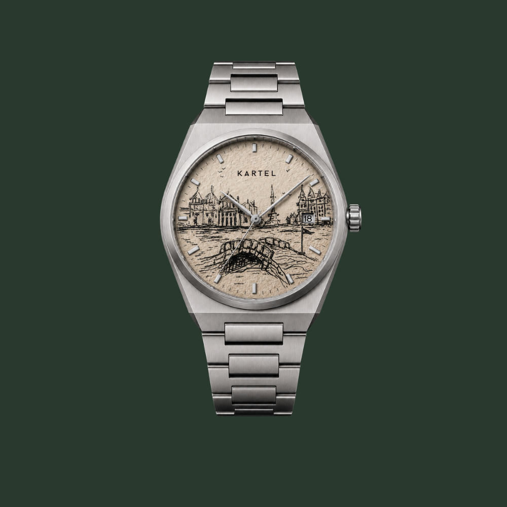 KSTA001 The Royal & The Bridge — Hand-Painted Watch