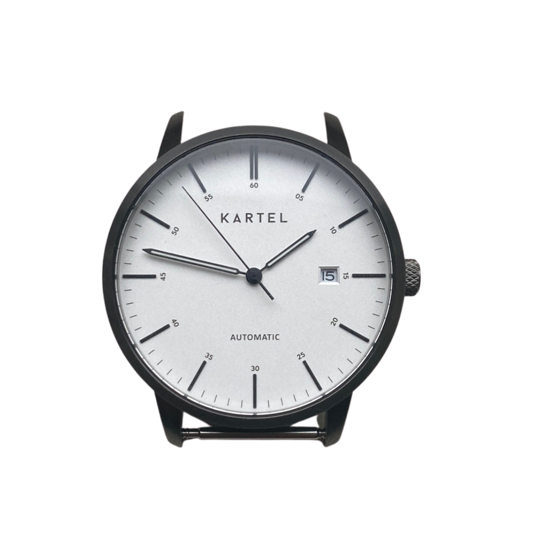 CAMERON 41mm Automatic - IP Black Case/White Dial