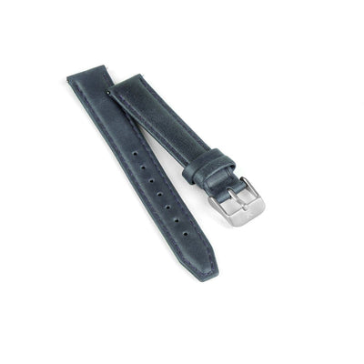 Navy Blue Stitched Leather Watch Strap - 16mm Width Watch Strap - Kartel Scotland