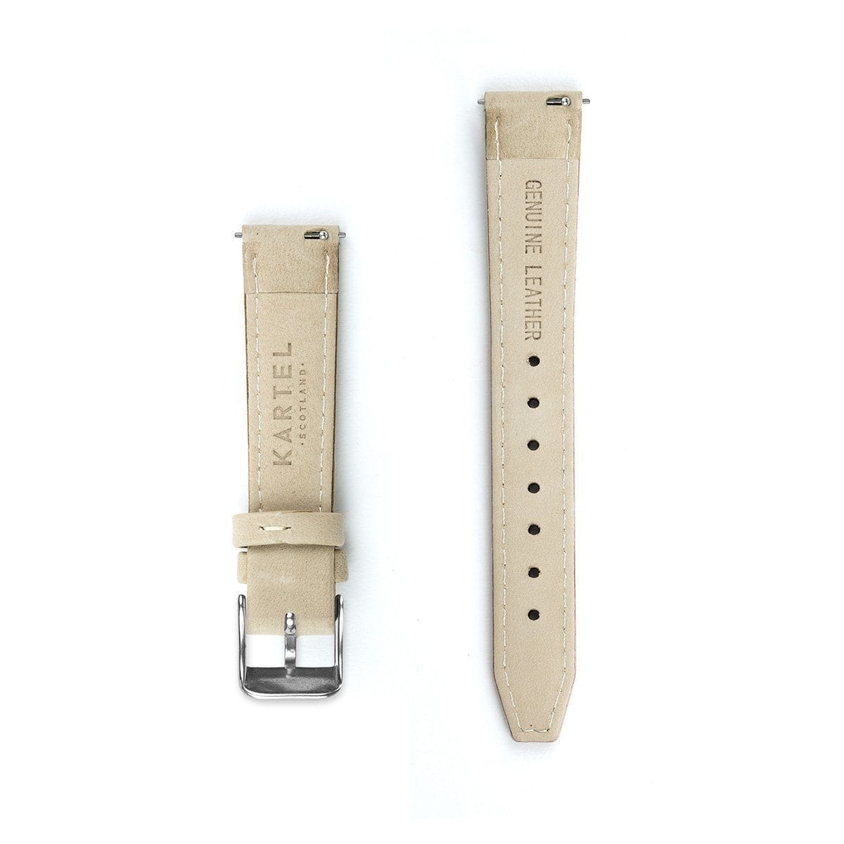 Ivory Leather Watch Strap - 16mm Width Watch Strap - Kartel Scotland