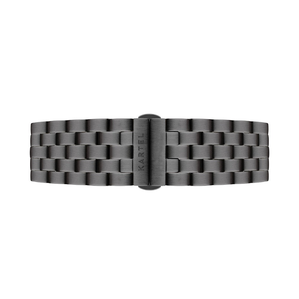 Black Metal Watch Strap - 20mm Width Watch Strap - Kartel Scotland