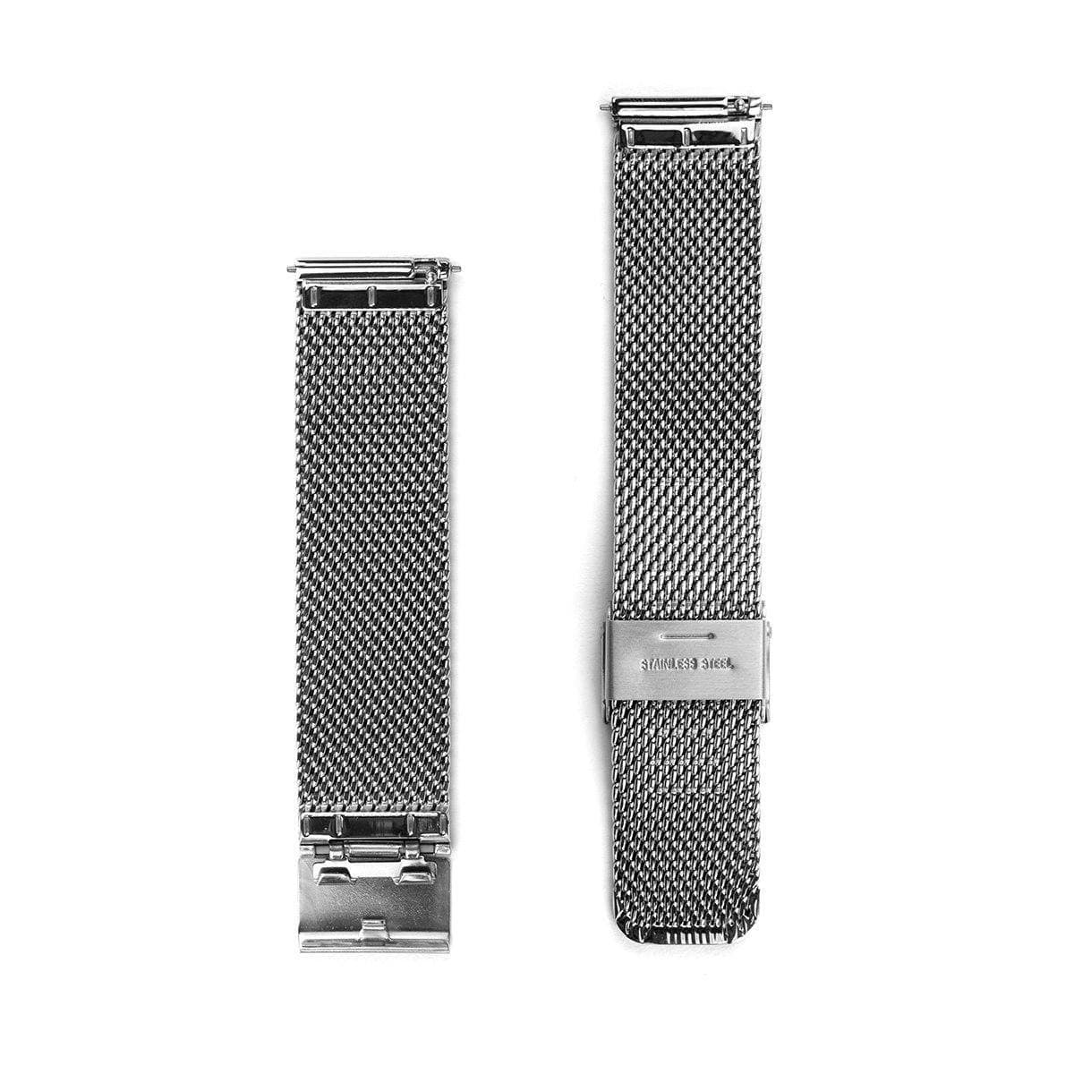 Silver Chain Mesh Watch Strap - 20mm Width Watch Strap - Kartel Scotland