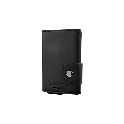 Black Wallet With Metal Card Holder