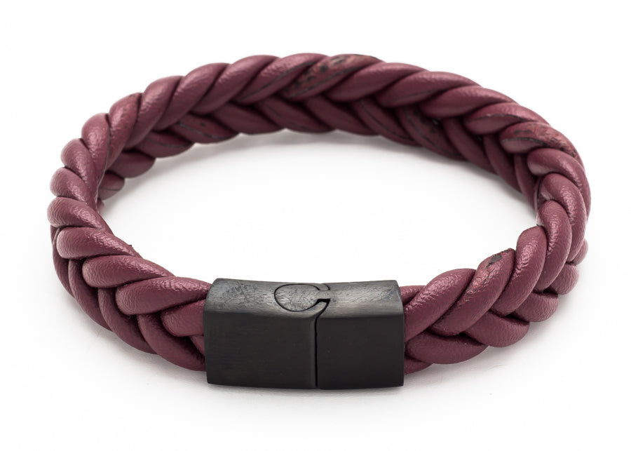 Woven wrap leather bracelet