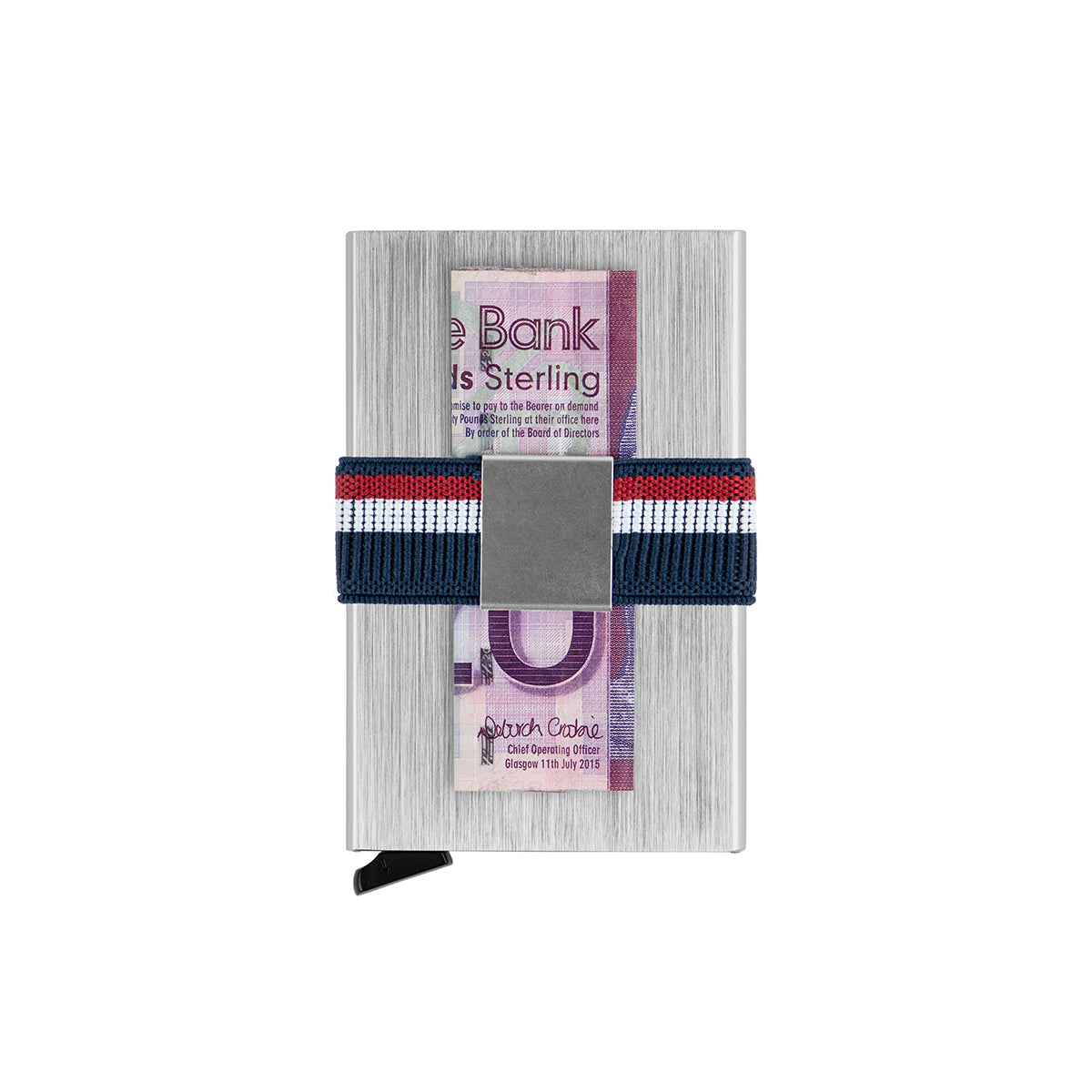 Silver Metal Credit Card Holder