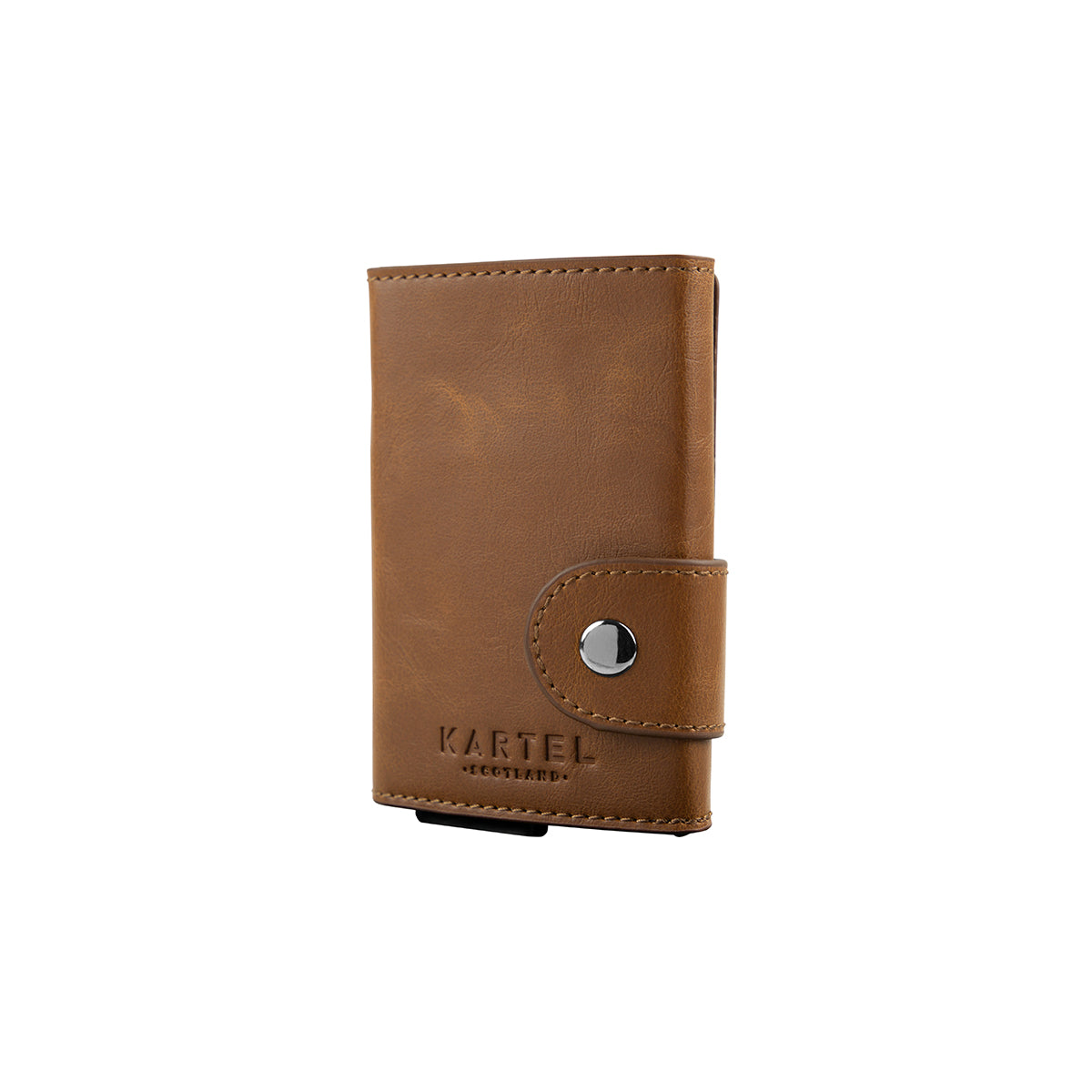 Brown Wallet With Metal Card Holder