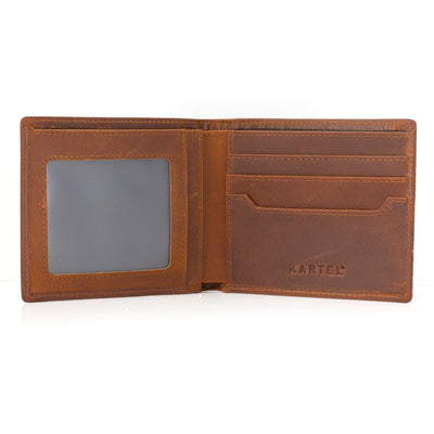 Bifold Wallet - Crazy Horse Leather - Kartel